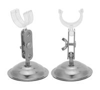 COHEALI 2pcs Adjustable Microscope Stand with Stainless Steel Base and Angle Control Arm, Stable Holder for Digital Microscope Camera, for Biological Tasks and Collaborative Team Viewing