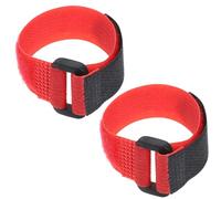 COHEALI 2pcs Adjustable Nylon Chicken Collars for Rooster Snug and Comfortable Fit, Red Anti-noise Poultry Neck Bands to Stop Screaming and Crowing, for Farm Use
