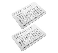 COHEALI 2pcs Back to School Braille Alphabet Instruction Board with Raised Dots Training Board and Bump Dots for Blind, Aluminium Tactile Learning Enhancement Tool for Blind at Schools