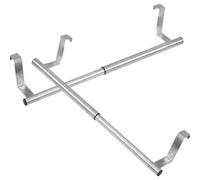 COHEALI 2pcs Bath Towel Holder Wall Mounted Towel Rack Adjustable Stainless Steel Rust Resistant Innovative Design Practical for Wardrobe Balcony