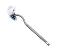 COHEALI 2pcs Bathroom Cleaning Brush Hanging Toilet Brush Curved Handle S-shaped Head Plastic Soft Bristles Convenient for Storage for Bathroom Use