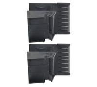 COHEALI 2pcs Black Abs Hair Clipper Guide Comb with Gradient Control and Ergonomic Curve, Precision Edge Trimming Tool for Home and Barber Salon Use, Suitable for Beard and Sideburns