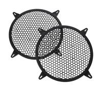 COHEALI 2pcs Black Speaker Grille Mesh Cover for Car Audio Subwoofer Impact-resistant Woofer Protector with Four-point Support Easy DIY Installation for Trucks and Suvs
