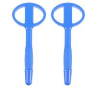 COHEALI 2pcs Blue Rubber Safety Writing Pens for Jail Staff and Inmates, Lightweight Portable Anti-swallowing Ballpoint Pens with Smooth Writing for Prison and Kindergarten Use