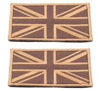 COHEALI 2pcs British Union Jack Embroidered Iron on Patches for Clothing and Jeans, Comfortable and Breathable Cloth Appliques, for Clothing Repair and Cosplay