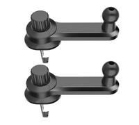 COHEALI 2pcs Car Phone Holder Accessories Auto Air Outlet Bracket Flexible Practical Abs Metal Ball Head Size 17mm Universal Mobile Phone Mount and Vertical Air Vent Black