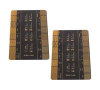 COHEALI 2pcs Coffee Grind Size Measuring Tool Reference Cards for Daily Use with Sturdy PC Material and Convenient Coffee Brewing Guide for Grinding Methods