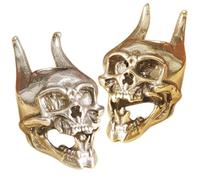 COHEALI 2pcs Copper Skull Pendants Vintage DIY Charm Pendant Set Lightweight and Easy to Operate Small Ornaments for Craft and Garden Decoration