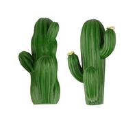 COHEALI 2pcs Creative Decorative Hooks Nail-Free Wall Hooks Cactus Shaped Resin Modern Design Provides Ample Hanging Space Helps Keeping Home Organized for Cupboard and Home