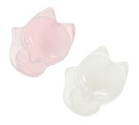 COHEALI 2pcs Cute Fox Chalcedony Charms for Jewelry Making and Crafts | Lightweight Smooth Edges, Bright Color Finish, Bag Charm and Phone Pendant Use, for Beading Projects