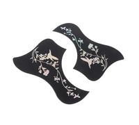 COHEALI 2pcs Guitar Pickguard Sticker Decal for Acoustic Guitar Covering Pickguard Material with Bird Pattern Silver