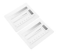 COHEALI 2pcs High Precision Plastic Linear Ruler Design and Scratch-resistant Surface for Construction and Laboratory Use Measuring Concrete Crack Width and Flaw Detection