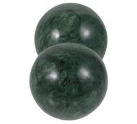 COHEALI 2pcs Jade Balls Hand Massage Balls Reusable Polished Design Green Massage Home Decoration for Adults and Elder People