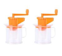COHEALI 2pcs Manual Hand Squeezer Juice Press Multi-purpose Fruit Juicer Easy to Use and Clean Plastic Juicing Machine for Household Kitchen Random Color