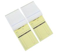 COHEALI 2pcs Order Form Receipt Book 2-Part Carbon Copy Invoice Pads 14X21Cm with Cardboard Backing for Small Business Invoice and Order Tracking