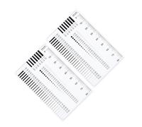 COHEALI 2pcs Plastic Concrete Crack Width Ruler with Design, Portable Defect Detection Tool for Measuring Flaw and Surface Defect in Industrial Quality Control and Printing