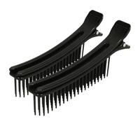 COHEALI 2pcs Plastic Hairdressing Roller Clips for Easy to Use Versatile Styling and Sectioning, Hot Curler Jaw Clips for Travel and Business Hair Styling
