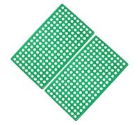 COHEALI 2pcs Plastic Rabbit Cage Floor Mats with Round Hole Ventilation, 30x50cm Foot Pads Suitable for Indoor Rabbit Breeding and Small Pets
