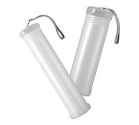 COHEALI 2pcs Plastic Retractable Pen Holder for Desk Storage | Lightweight Cylindrical Organizer, White Smooth Surface, Upright Standing Design for Workers and Artists