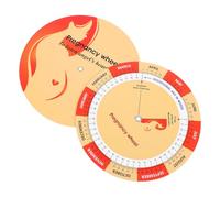 COHEALI 2Pcs Pregnancy Wheel and Fetal Growth Chart Paper Tracker with Detailed Pregnancy Comparison for Expecting Mothers Suitable