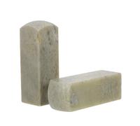 COHEALI 2pcs Qingtian Stone Seal Making Stones Round Head for Engraving Versatile Artistic Use for Artistic Calligraphy and Chinese Seal Craft
