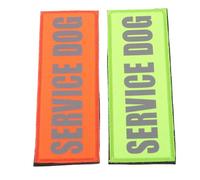 COHEALI 2pcs Reflective Service Dog Patches for Guide Dog Fabric Pet Identification Labels with Lettering Removable Tags During Evening Walks