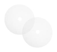 COHEALI 2pcs Silicone Dehydrator Sheets Food Dehydrator Liners round Wear-resistant Non-stick Silicone Pads for Dryer White Sturdy Mats for Dehydrating Meats and Fruits