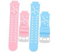 COHEALI 2pcs Silicone Watch Straps for Quick Release Replacement Bands Compatible with Phone Watch Pink White and Color