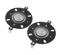 COHEALI 2pcs Tweeter Diaphragm Replacement 25mm Clear Silk Dome 8 Ohm | High Frequency Voice Coil, Tweeter Driver Insert, Round Mounting Frame, Fits HiFi, PA Systems & DIY Audio Repair