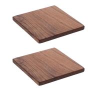 COHEALI 2pcs Unfinished Hardwood Planks Wood Blocks for Crafting Natural Coffee Color Thickened Black Walnut Wood Material Elegant Sophisticated Style for Carving Professional Woodworkers