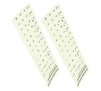 COHEALI 2pcs Universal Keyboard Lettering Stickers Glow the Dark French Alphabet Removable Luminescent Key Stickers for Laptop and Desktop Keyboard Protection