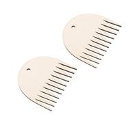 COHEALI 2pcs Useful Weaving Combs Made of Synthetic Material with Small Hole Design and Smooth Surface, for Scarves and Wall Hangings Tapestry Knitting Accessories