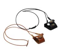 COHEALI 2pcs Women’s Glasses Chain Strap Set, Brown and Black Microfiber Leather Eyeglass Lanyards Single Buckle, Sunglasses Holders Around Neck for Daily Use