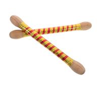 COHEALI 2pcs Wooden Drumsticks round Tip Drum Sticks 36cm Colourful Large Head Drumsticks, Beginners and Practice Drumming