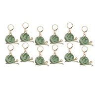 COHEALI 2sets Knitting Tools Metallic Bulb Safety Pins Markers Threader Locking Stitch Marker Knitting Machine Crochet Pin Kits Crochet Tension Rings Adjustable Erasers Light Green 6pcs*2
