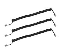 COHEALI 3 Pack Coiled Telephone Handset Cords for Landline Phones 9.06 Inch Phone Cable Spiral Wire for Stable Signal Transmission and Tangle-Free Use
