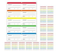 COHEALI 300pcs Assorted Colour Adhesive Freezer Labels for Tracking Food Storage and Expiration Dates, Writable Self-Adhesive Paper Stickers for Containers in Grocery Stores and Bars