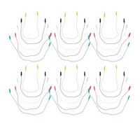 COHEALI 30pcs Alligator Clip Test Leads with Double Ended Wires for Electronic Diagnostics and Automotive Repair, Plastic Material, Plug and Play Efficiency, Quick Connection Test Lead