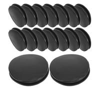 COHEALI 30pcs Black Rubber Coin Bank Plug Replacement, round Piggy Bank Cap Stopper with Double-layered Storage, Soft Rubber Material for Efficient Categorization and Convenient Access