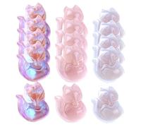 COHEALI 30pcs Glass Fox-shaped Pendant Charms DIY Jewelry Making Supplies for Necklaces Bracelets Earrings Cute Crystal Crafting Accessories