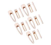 COHEALI 30pcs Hair Clips DIY Hairdressing Clip Metal with Good Elasticity Sturdy Single Prong Pinch for People Who Especially Love to Make DIY Hair Bows Home Use Accessories