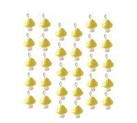 COHEALI 30pcs Yellow Mushroom Pendants DIY Fashion Charm for Jewelry Making Unique Charms for Necklaces Bracelets and Accessories