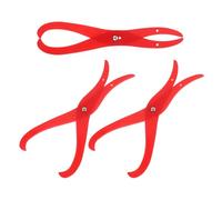 COHEALI 3pcs Bent-leg Plastic Caliper Measuring Tool Set for Ceramic Clay Sculpture Pottery, Dual-head Clay Gauge Ruler for Modeling, Carving, and Crafting