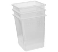 COHEALI 3pcs Compact Lightweight Plastic Enclosure Box for Tarantula and Small Reptiles, Practical Feeding Feed Bin Suitable for Corn Snakes and Small Turtles in Reptile Habitat