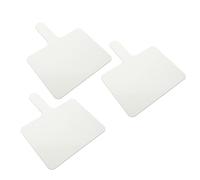 COHEALI 3pcs Double Sided Handheld White Boards for Students and Teachers, Lightweight Paper Dry Erase Answer Paddles with Handle, for Classroom Interaction and Home Family Games