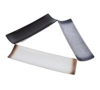 COHEALI 3pcs Japanese Style Ceramics Sushi Dishes Rectangular Serving Dish with Attractive Design Assorted Color Storage Sushi for Family Dinners Random Style