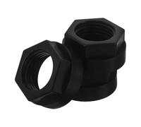COHEALI 3pcs Mini Plastic Drink Tap Replacement Nuts for Beverage Dispenser and Coffee Machine, Easy Installation, Universal Design Water Spigot Fastening Tool in Black