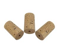 COHEALI 3pcs Natural Cork Flute Stopper Plug for Flute and Clarinet Repair, Beige Wood Tapered Cork Cap, for Instrument Repair and Maintenance Accessories