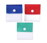 COHEALI 3pcs Portable Cigarette Ashtray Pouch Fireproof Plastic Smoking Ash Bag for Outdoor Travel and Office Use, Mini Pocket Size 3.2x3.2 Inch, and Items Storage