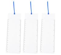 COHEALI 3pcs PVC Bookmark Magnifier with 3X Magnification and Ruler Function, Flexible Fresnel Lens Sheet for Reading Books, Magazines, Newspapers at Home